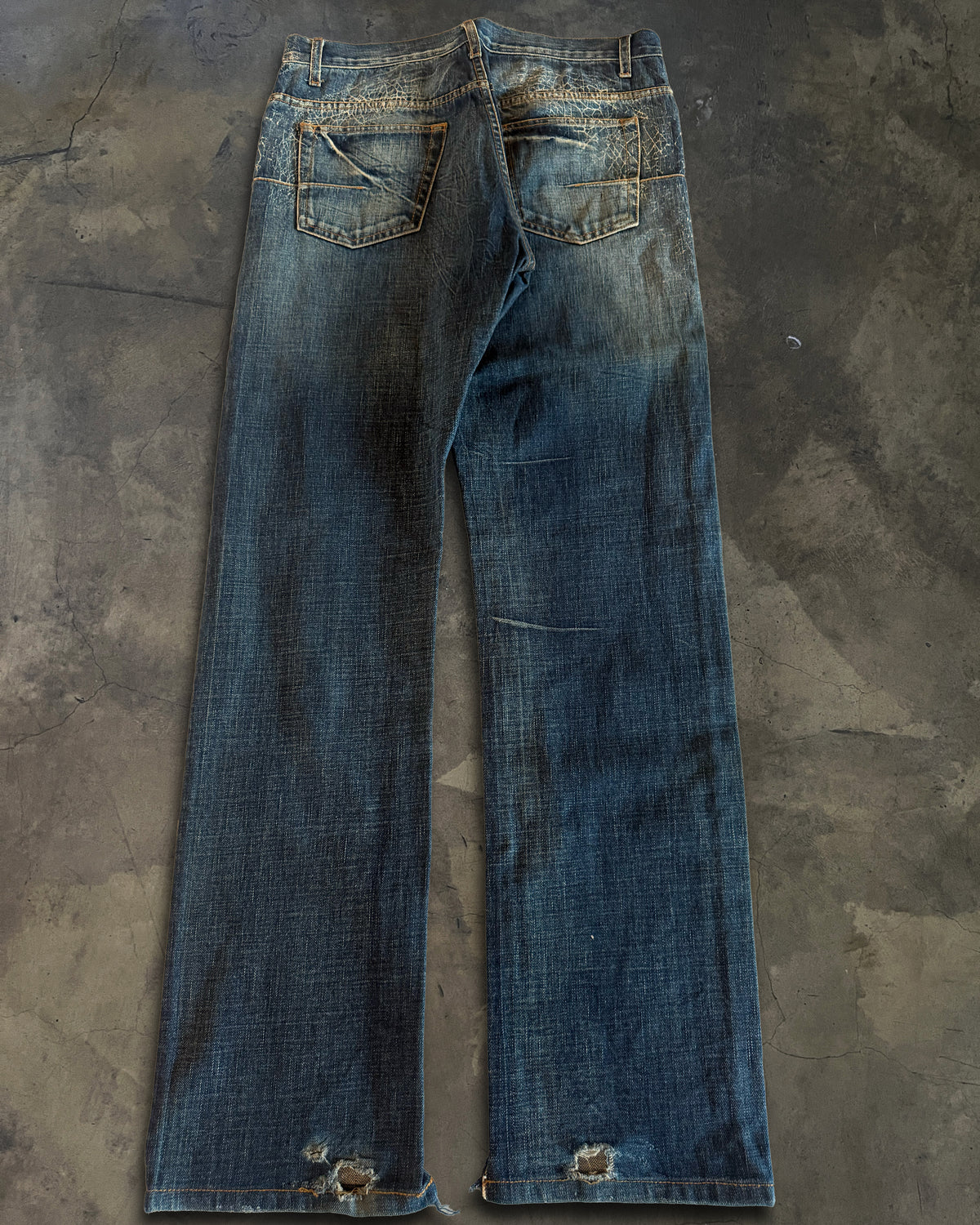 DIOR HOMME SS2007 SPIDERWEB DENIM