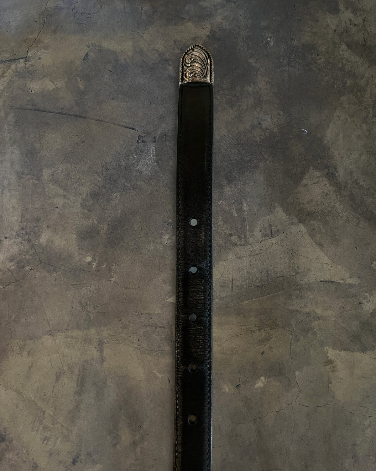 SAINT LAURENT LEATHER WESTERN BELT