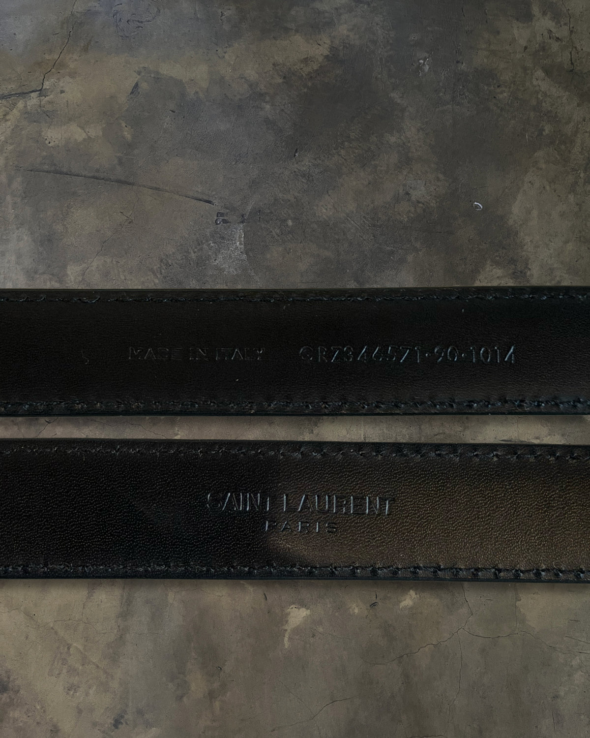 SAINT LAURENT LEATHER WESTERN BELT
