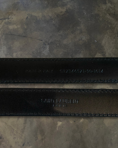 SAINT LAURENT LEATHER WESTERN BELT