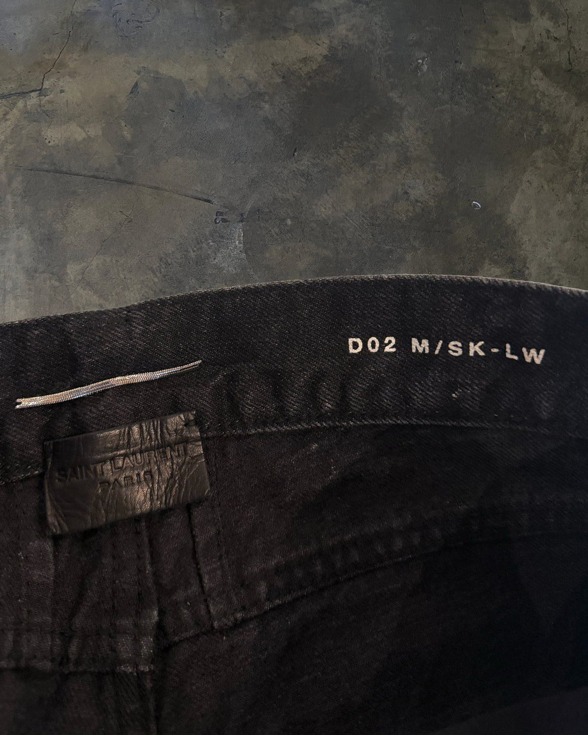 SAINT LAURENT SS2016 'SURF SOUNDS' BLEACHED DISTRESSED DENIM