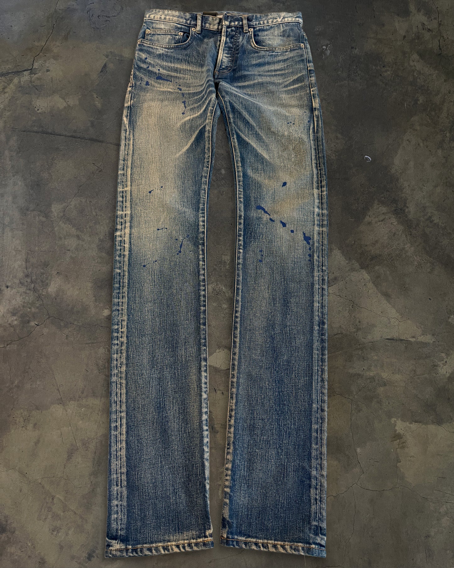 DIOR HOMME SS2011 "INK ME" PAINT SPLATTER DENIM