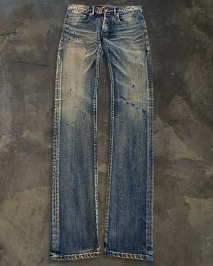 DIOR HOMME SS2011 "INK ME" PAINT SPLATTER DENIM