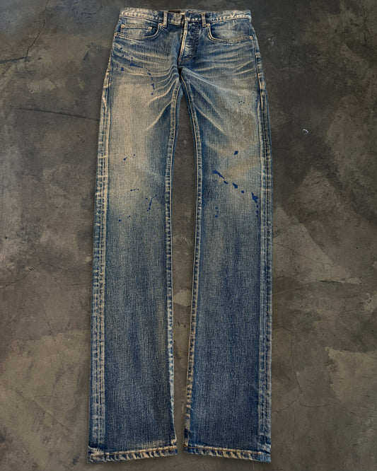 DIOR HOMME SS2011 "INK ME" PAINT SPLATTER DENIM