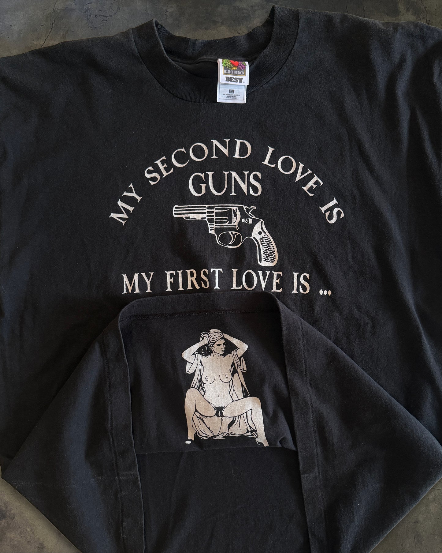 90's MY SECOND LOVE IS GUNS TEE