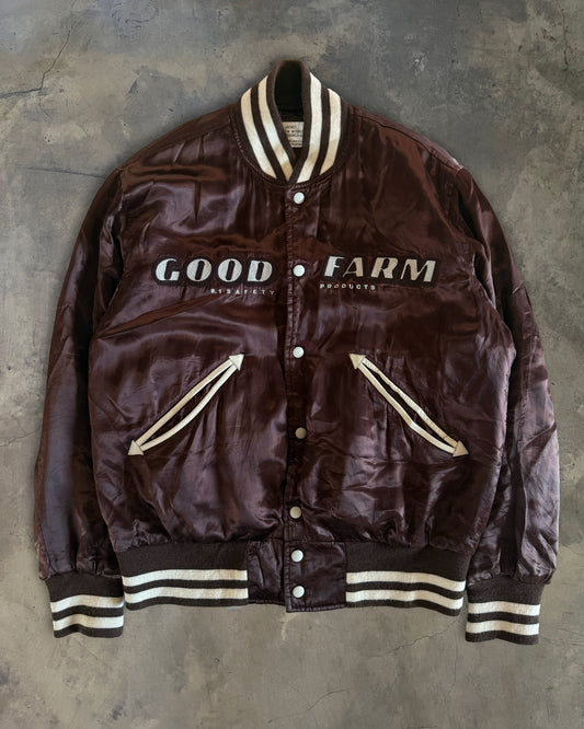 GENERAL RESEARCH FW2001 RAYON SATIN BASEBALL JACKET