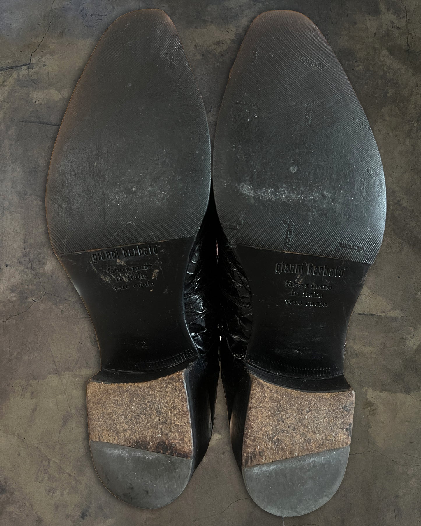 GIANNI BARBATO PYTHON LEATHER BOOTS
