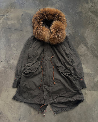 G.O.A RACOON FUR PARKA WITH DETACHABLE HOOD