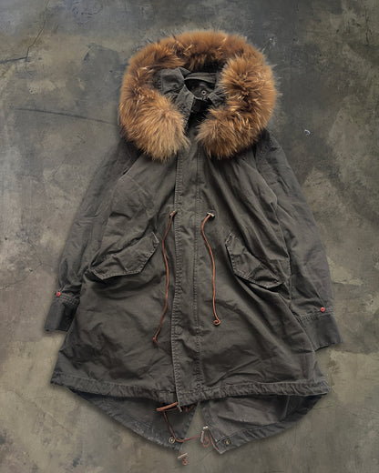 G.O.A RACOON FUR PARKA WITH DETACHABLE HOOD