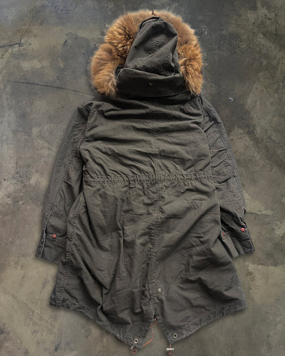 G.O.A RACOON FUR PARKA WITH DETACHABLE HOOD