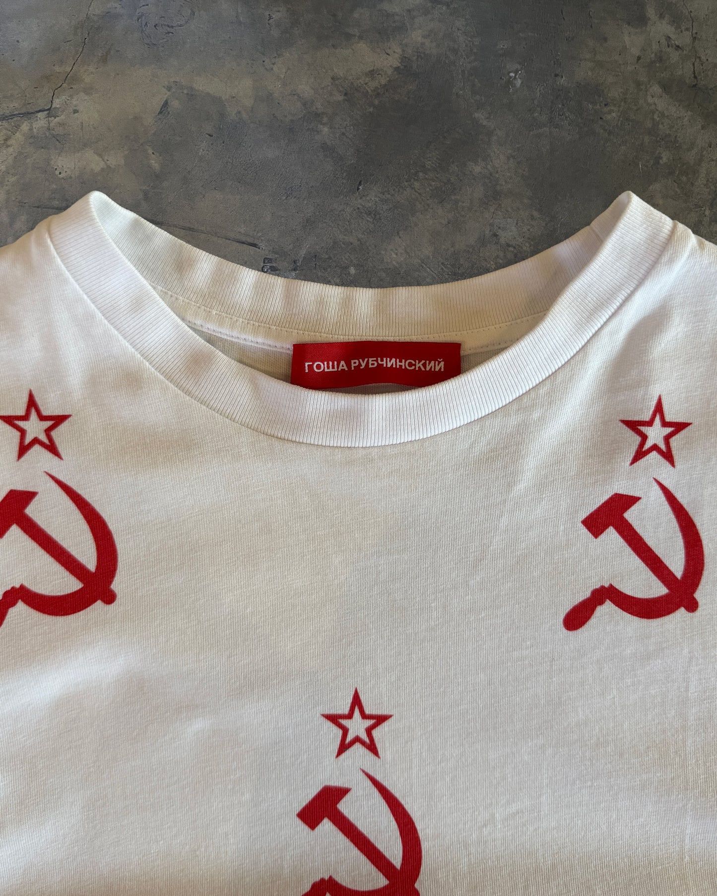 GOSHA RUBCHINSKIY HAMMER AND SICKLE TEE