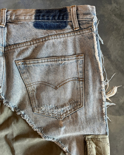 GREG LAUREN HYBRID CARGO ARMY JOGGERS