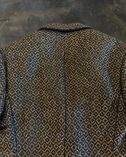 HAIDER ACKERMANN FW2016 RUNWAY BRONZE JACQUARD LONG COAT