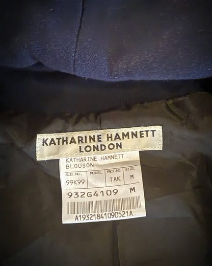 KATHERINE HAMNETT ASYMMETRICAL HOODED JACKET