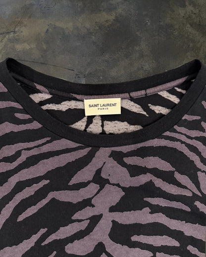 SAINT LAURENT AW2013 ZEBRA PRINT TEE