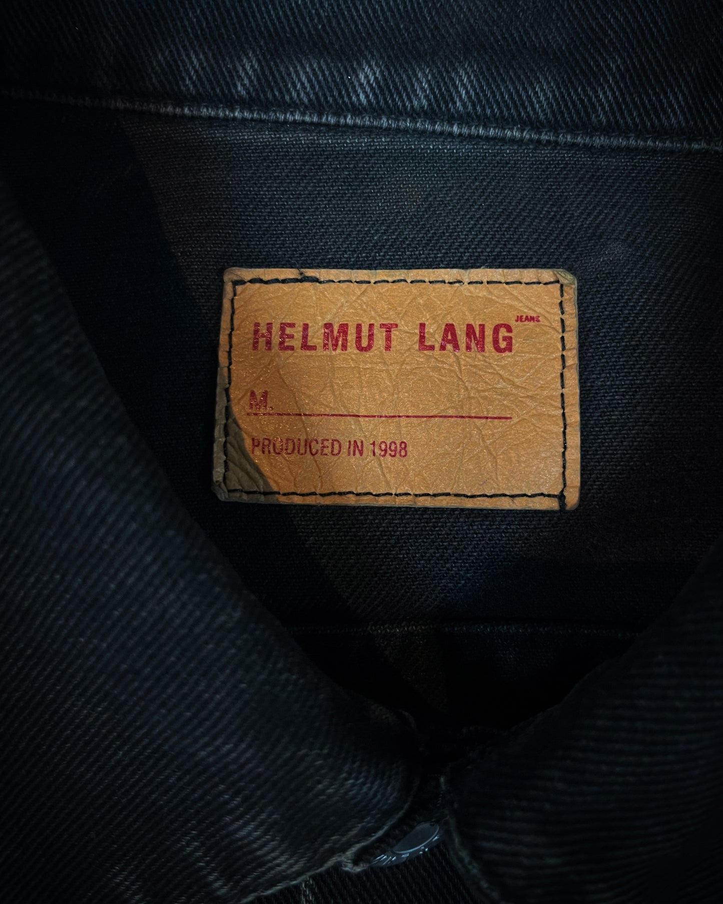 HELMUT LANG AW1998 BROKEN-IN DENIM LOWER 2 POCKET JACKET