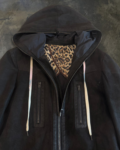 NUMBER (N)INE SS2006 RUNWAY FULL ZIP SHEEP SUEDE PARKA