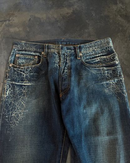 DIOR HOMME SS2007 SPIDERWEB DENIM