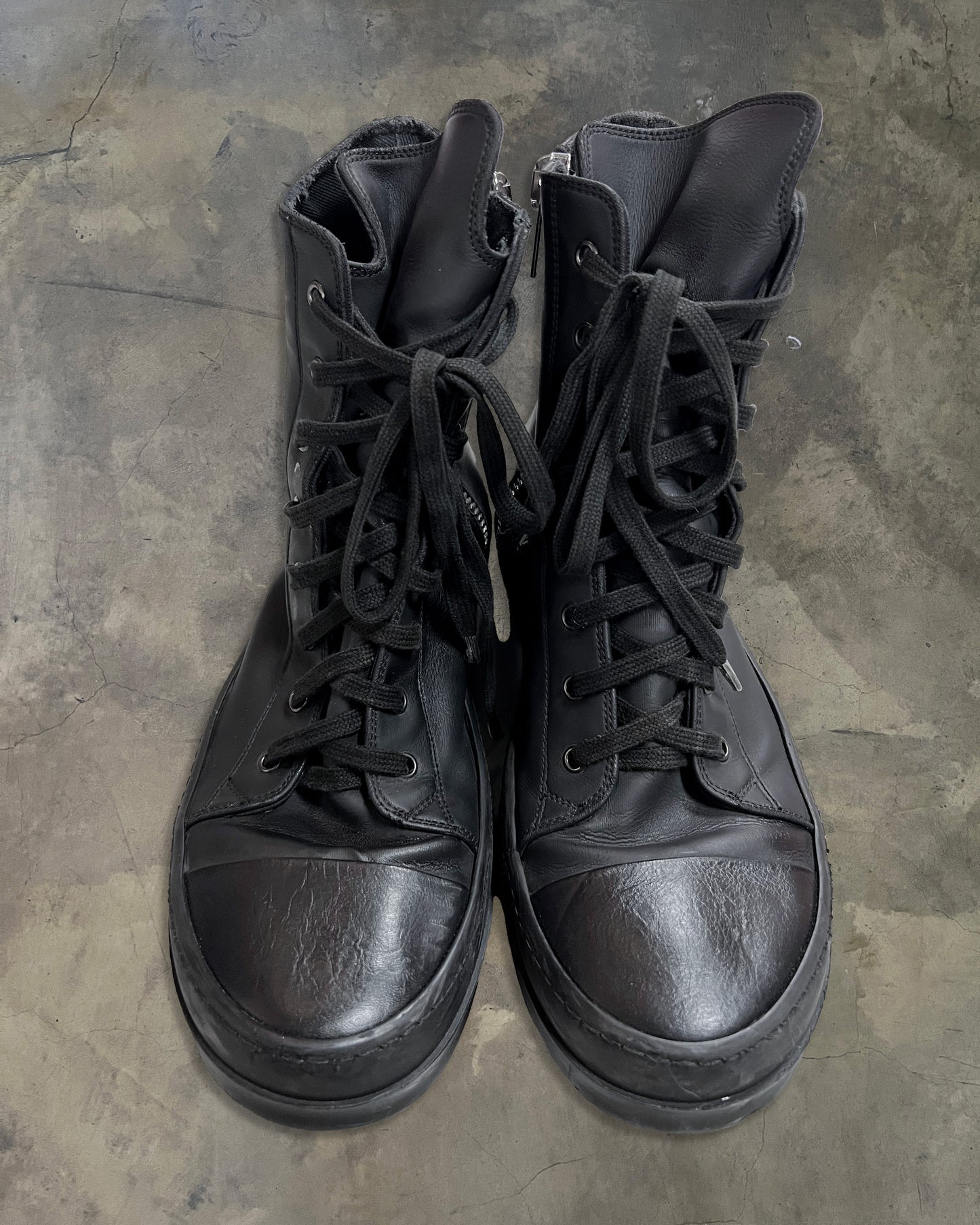 RICK OWENS TRIPLE BLACK RAMONES