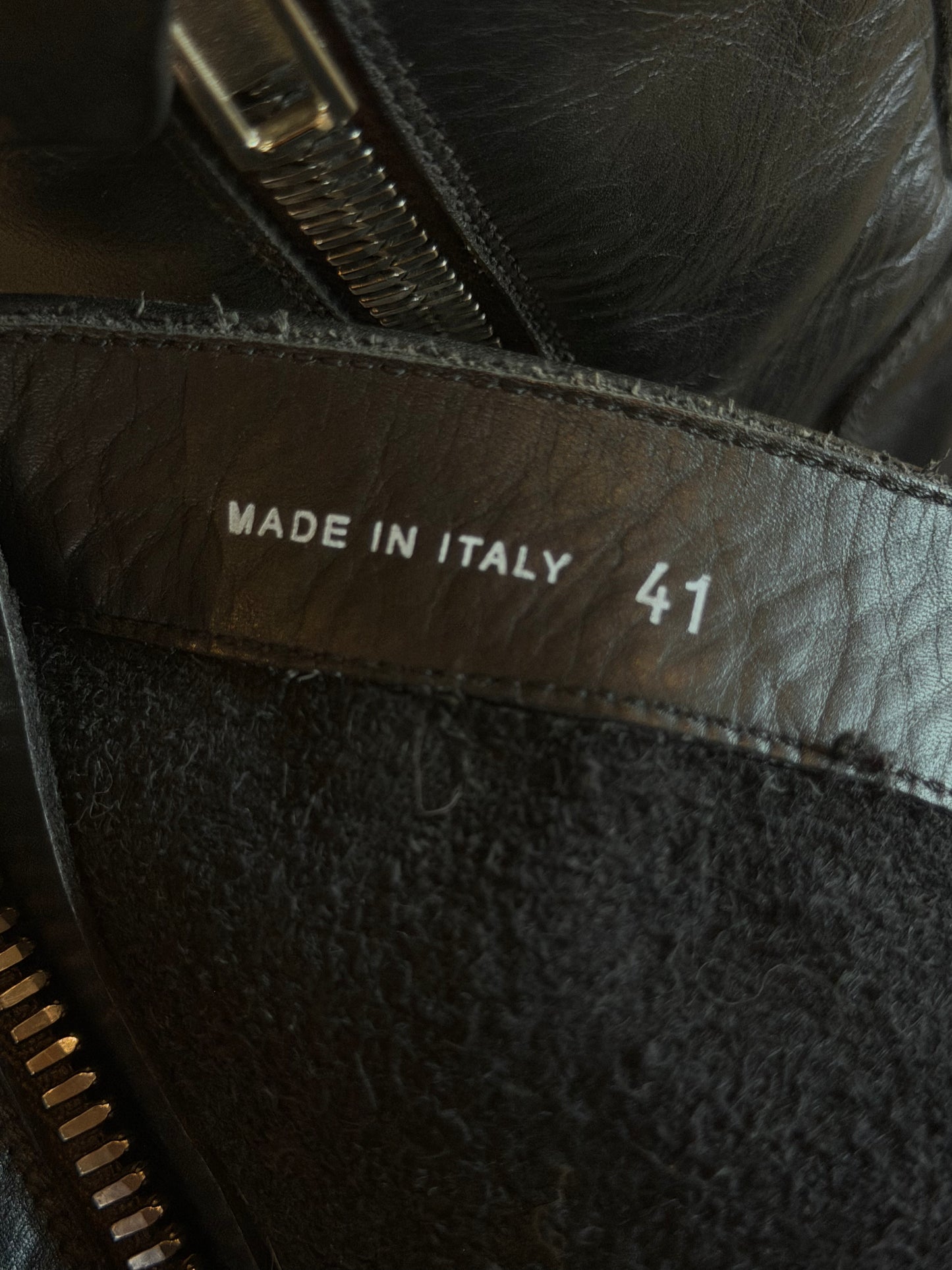 RICK OWENS ARMY CREEPER ZIP UP BOOTS