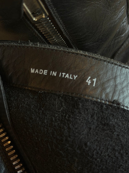 RICK OWENS ARMY CREEPER ZIP UP BOOTS