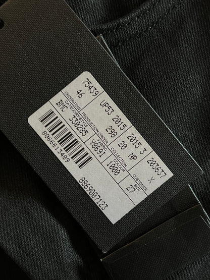 SAINT LAURENT SS2014 D04 LEATHER KNEE EMBELLISHMENTS BIKER DENIM