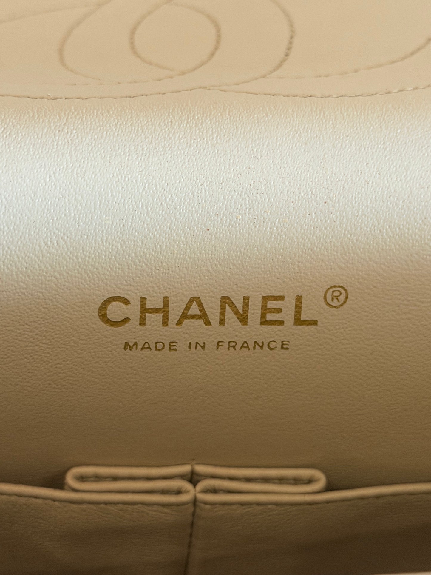 CHANEL 2012 PUMPKIN QUILTED CAVIAR MAXI DOUBLE FLAP