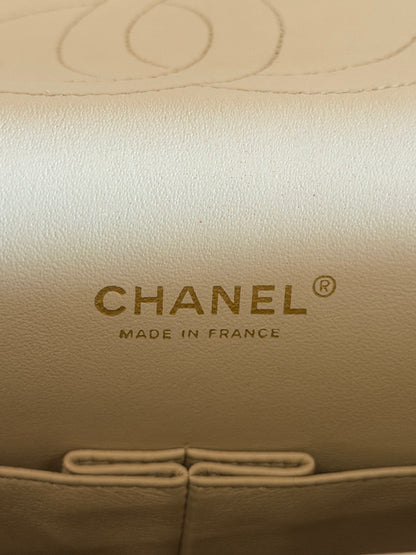 CHANEL 2012 PUMPKIN QUILTED CAVIAR MAXI DOUBLE FLAP