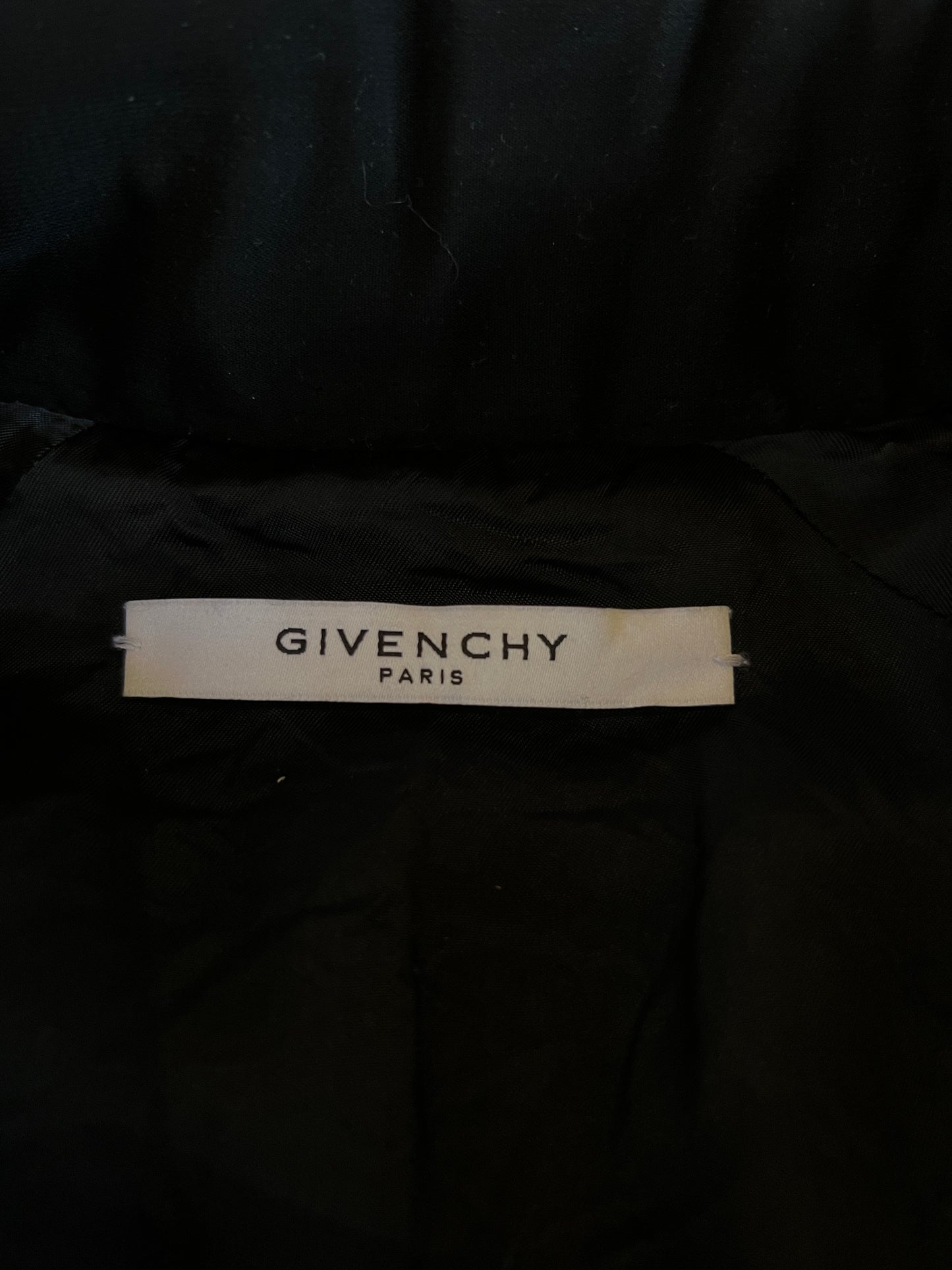 GIVENCHY FW2017 STAR SATIN TRIMMED LEATHER BOMBER