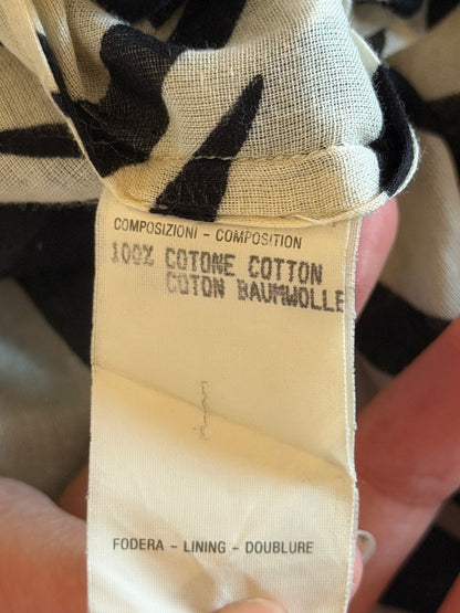 GUCCI BY TOM FORD RUNWAY SS1996 ZEBRA BUTTON UP