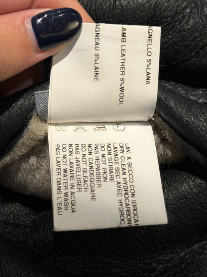 RICK OWENS FW2006 'DUSTULATOR' PANELED SHEARLING LEATHER JACKET