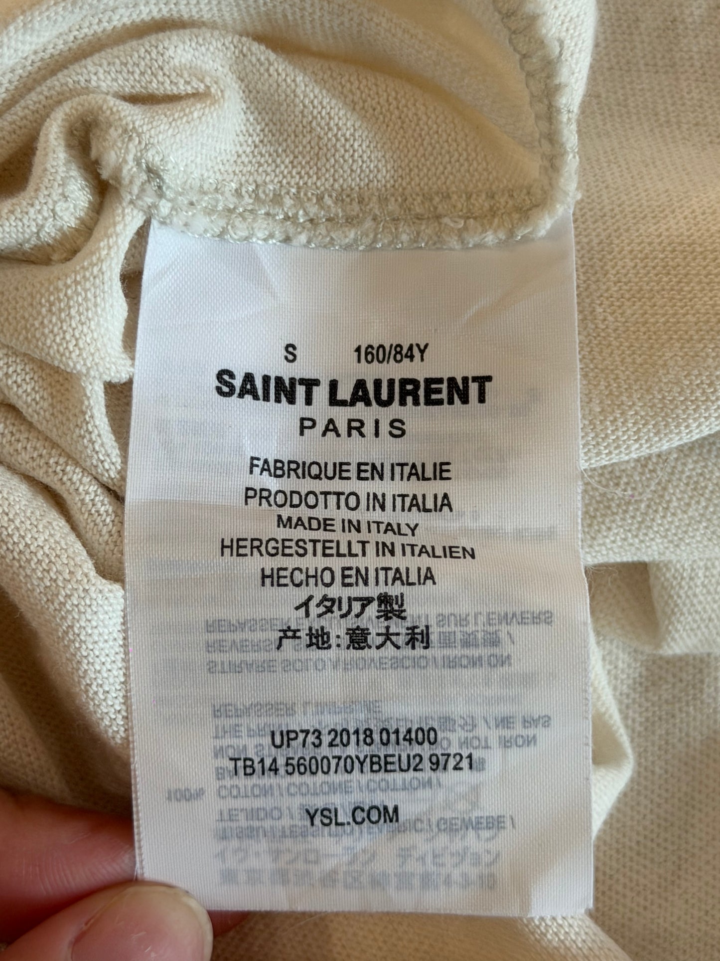 SAINT LAURENT PARIS SS2018 YSL TEE