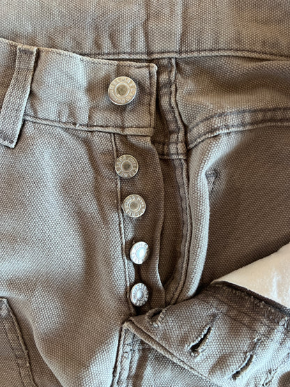 HELMUT LANG SS1999 SAGE DOUBLE KNEE WORK PANTS