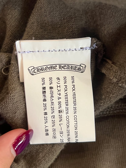 CHROME HEARTS CEMETERY CROSS CREWNECK