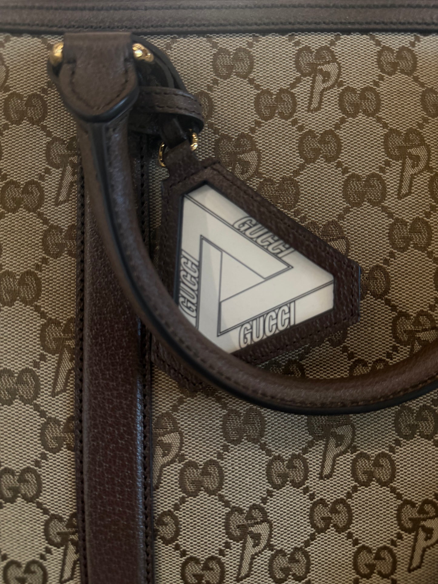 GUCCI X PALACE TRIFERG CANVAS GG-P DUFFLE BAG