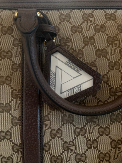 GUCCI X PALACE TRIFERG CANVAS GG-P DUFFLE BAG