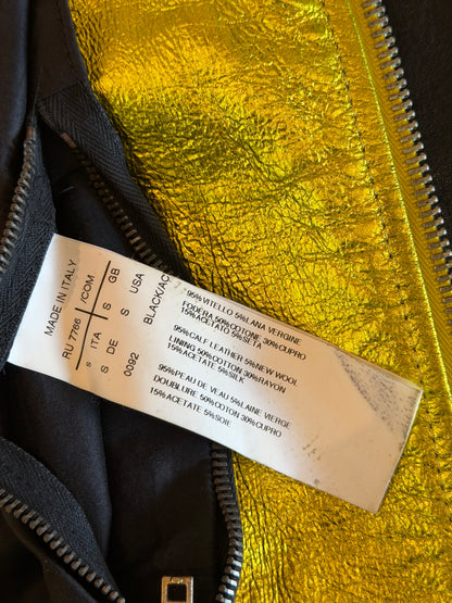 RICK OWENS SS2009 STRUTTER TRI COLOUR BIKER JACKET