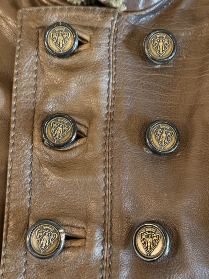 GUCCI FW2008 LEATHER SHEARLING JACKET