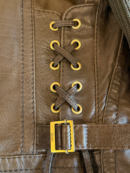 GUCCI FW2008 LEATHER SHEARLING JACKET