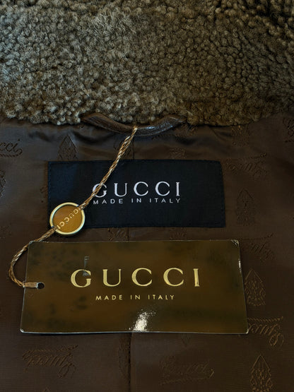 GUCCI FW2008 LEATHER SHEARLING JACKET
