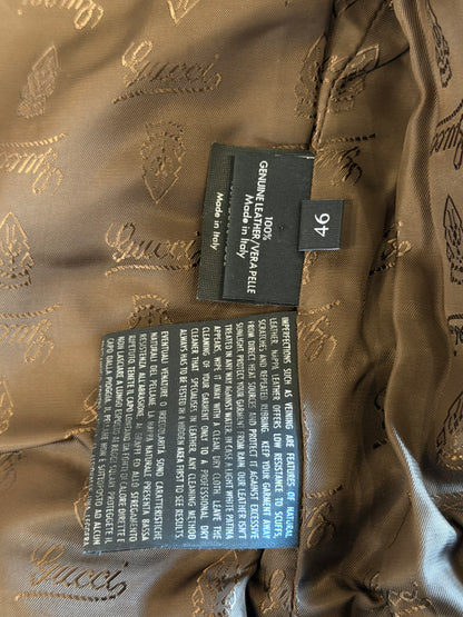 GUCCI FW2008 LEATHER SHEARLING JACKET