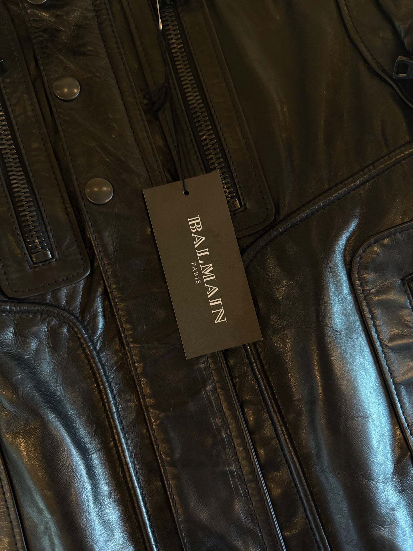 BALMAIN SS2011 LEATHER MOTARDO JACKET