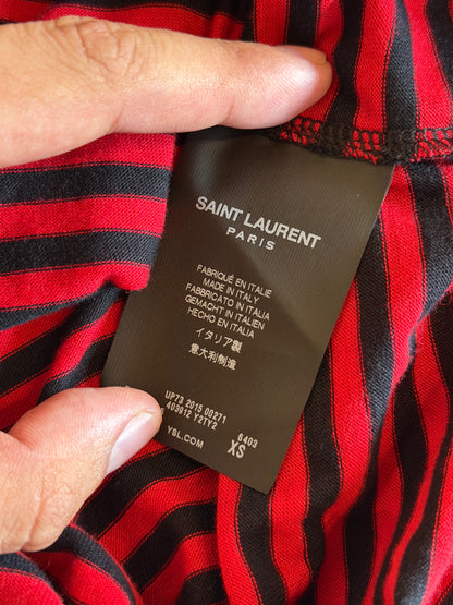 SAINT LAURENT AW2015 STRIPED TEE