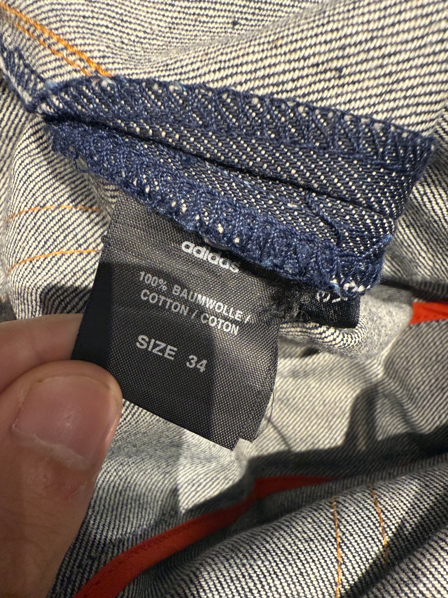 Y-3 SS2004 SPOTTED HORSE THREE STRIPES DENIM