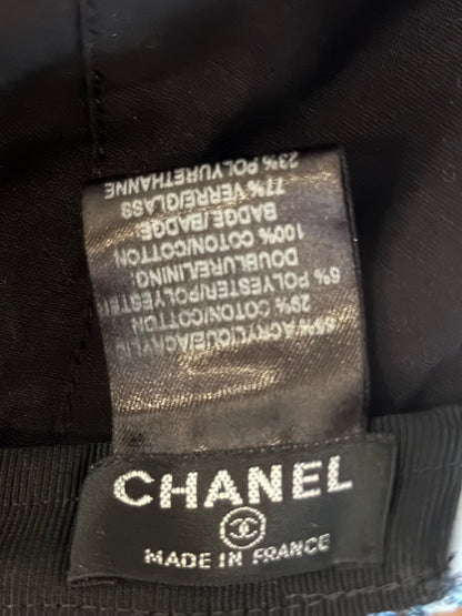 CHANEL TWEED MULTI COLOUR BASEBALL CAP