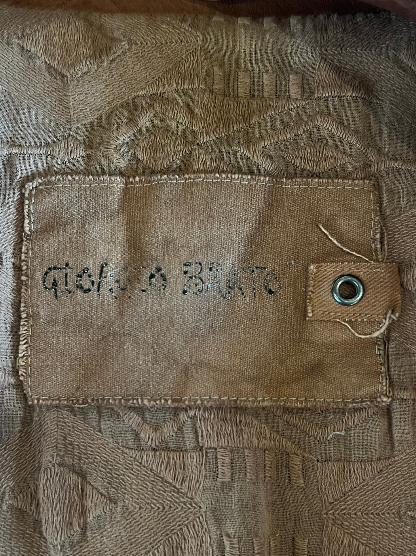 GIORGIO BRATO ASYMETRICAL LEATHER JACKET