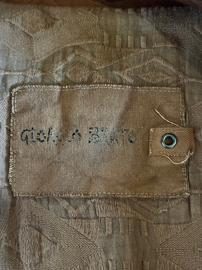 GIORGIO BRATO ASYMETRICAL LEATHER JACKET