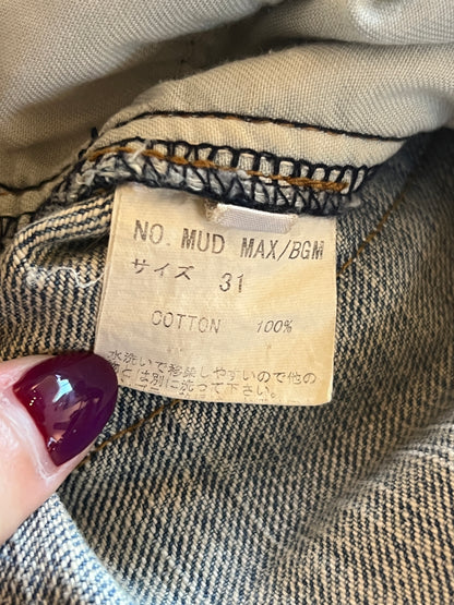 IFSIXWASNINE PIERCED BAGGY MUDMAX DENIM
