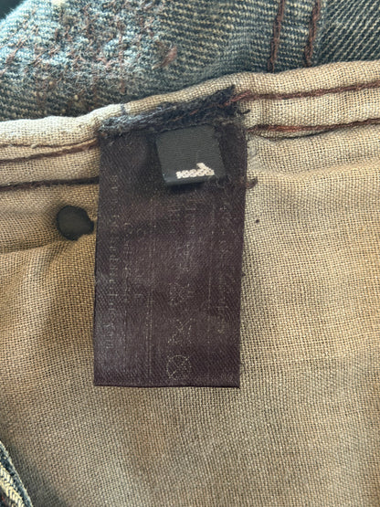14TH ADDICTION REPAIRED LIZARD/COWHIDE DENIM