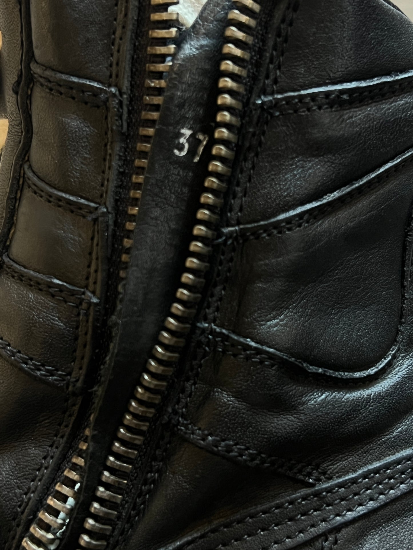 RICK OWENS SS2008 "CREATCH" LEATHER DUNKS